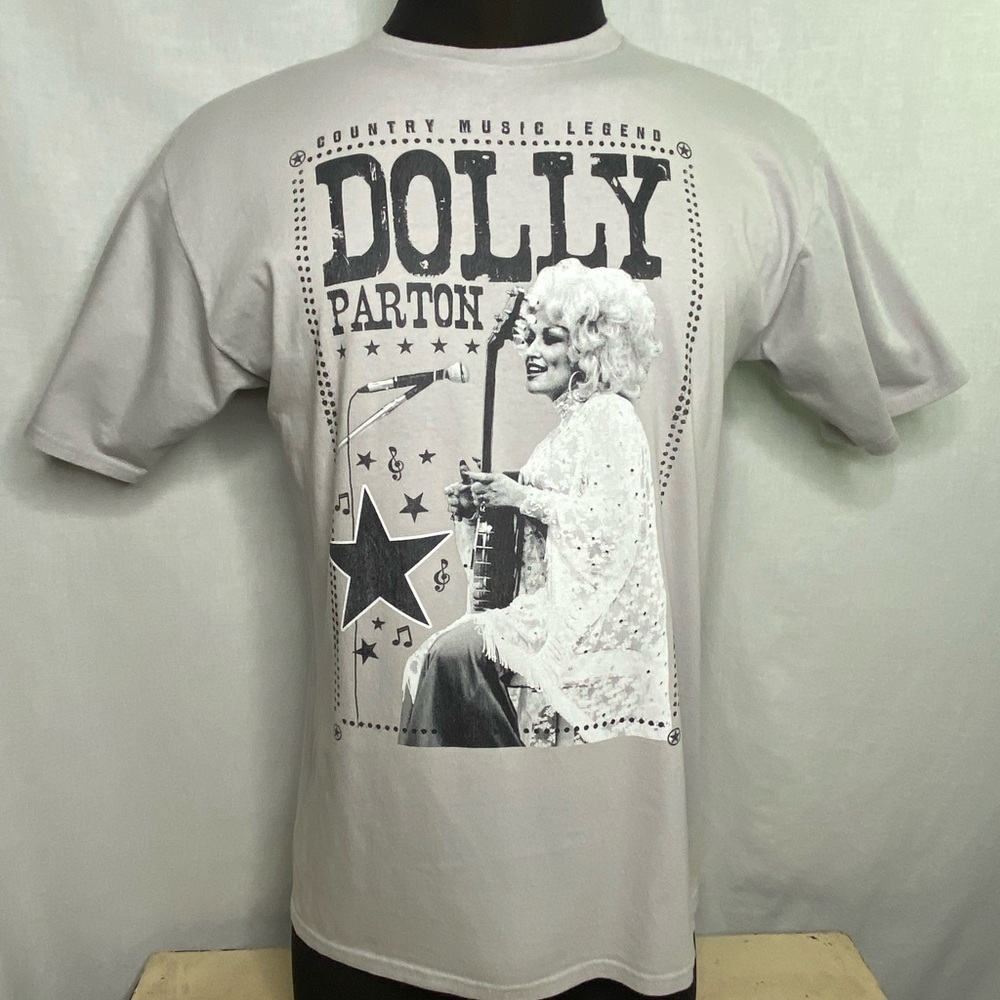 Dolly Parton T-shirt Gray Large Country Music legend Concert
